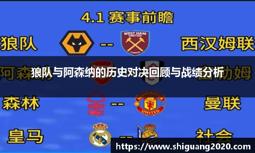 狼队与阿森纳的历史对决回顾与战绩分析